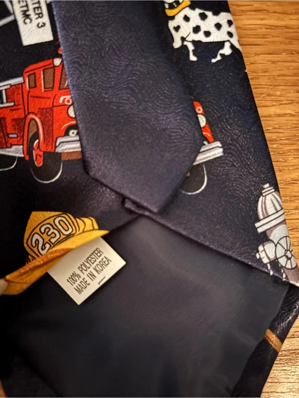 A Rogers vintage firefighter novelty necktie